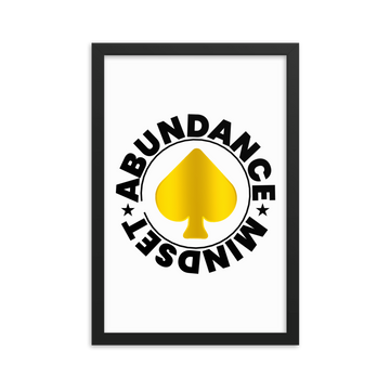 abundance Mindset Framed poster
