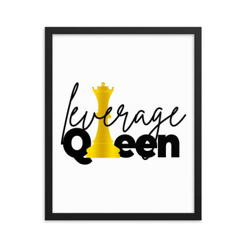 Leverage Queen Framed poster